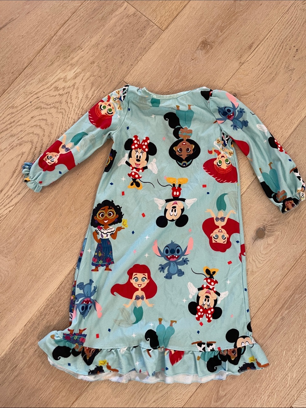 Disney 100 anniversary character print nightgown size 3T - Picture 3 of 3